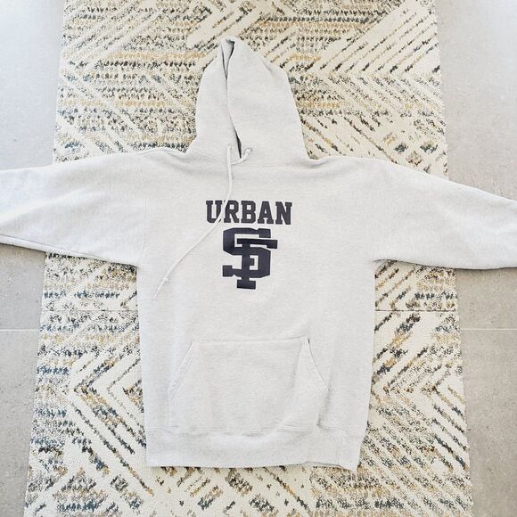 VTG Eagle USA Urban San Francisco Giants Hoodie Sweatshirt 1990s Graphic SZ M - Picture 12 of 12